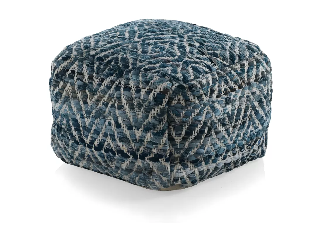 Pouf coton 45x45x35 cm