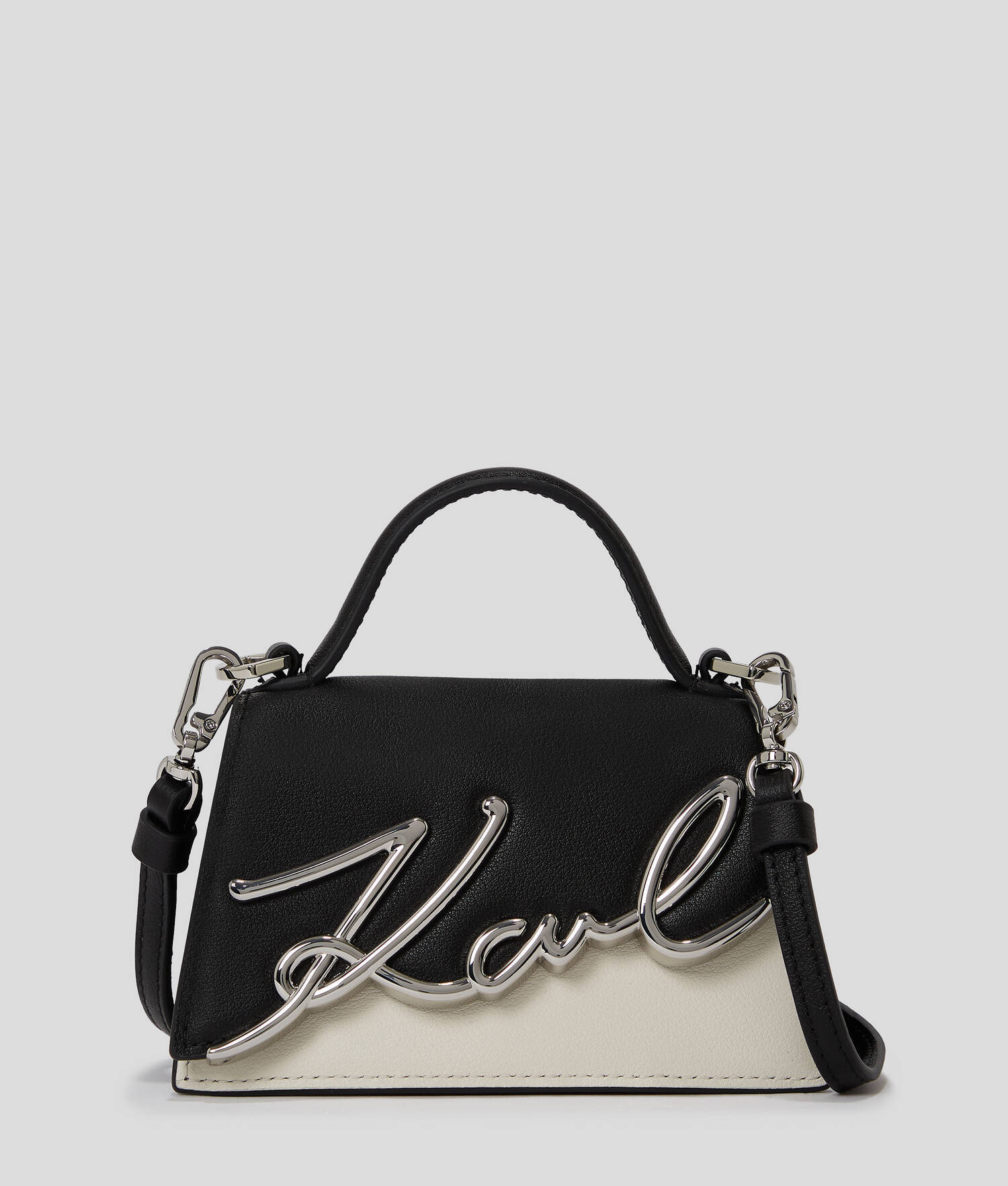 SAC NANO K/SIGNATURE - Noir/Blanc