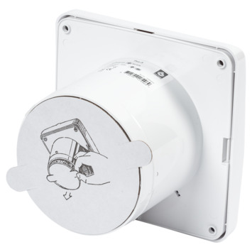 Sanivesk stille inbouwventilator Standaard met timer wit Ø 100 mm