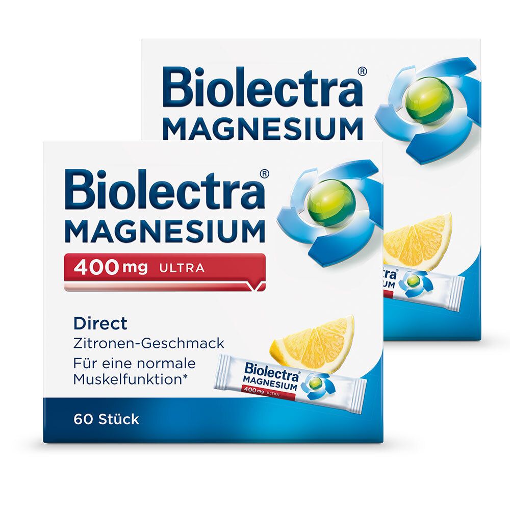 Biolectra® Magnesium ultra Direct 400 mg Zitrone