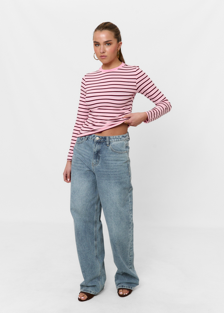 Louise top lichtroze