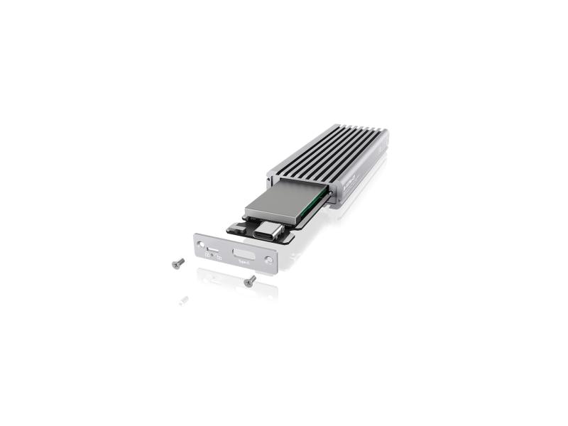 ICY BOX Externes Gehäuse IB-1817Ma-C31 M.2 NVMe silber Gehäuse für M.2-Laufwerke