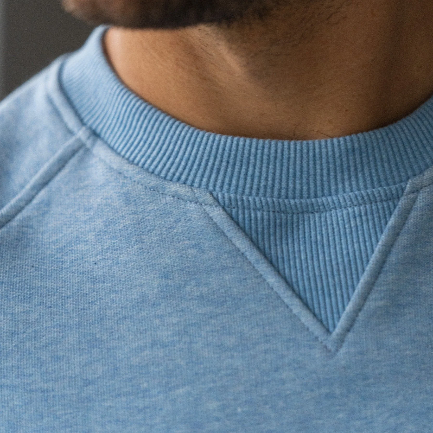 Sweatshirt casual en coton biologique | Bleu