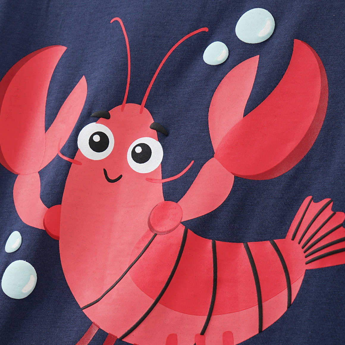 Topolino Kinder T-Shirt mit Hummer-Motiv dunkelblau