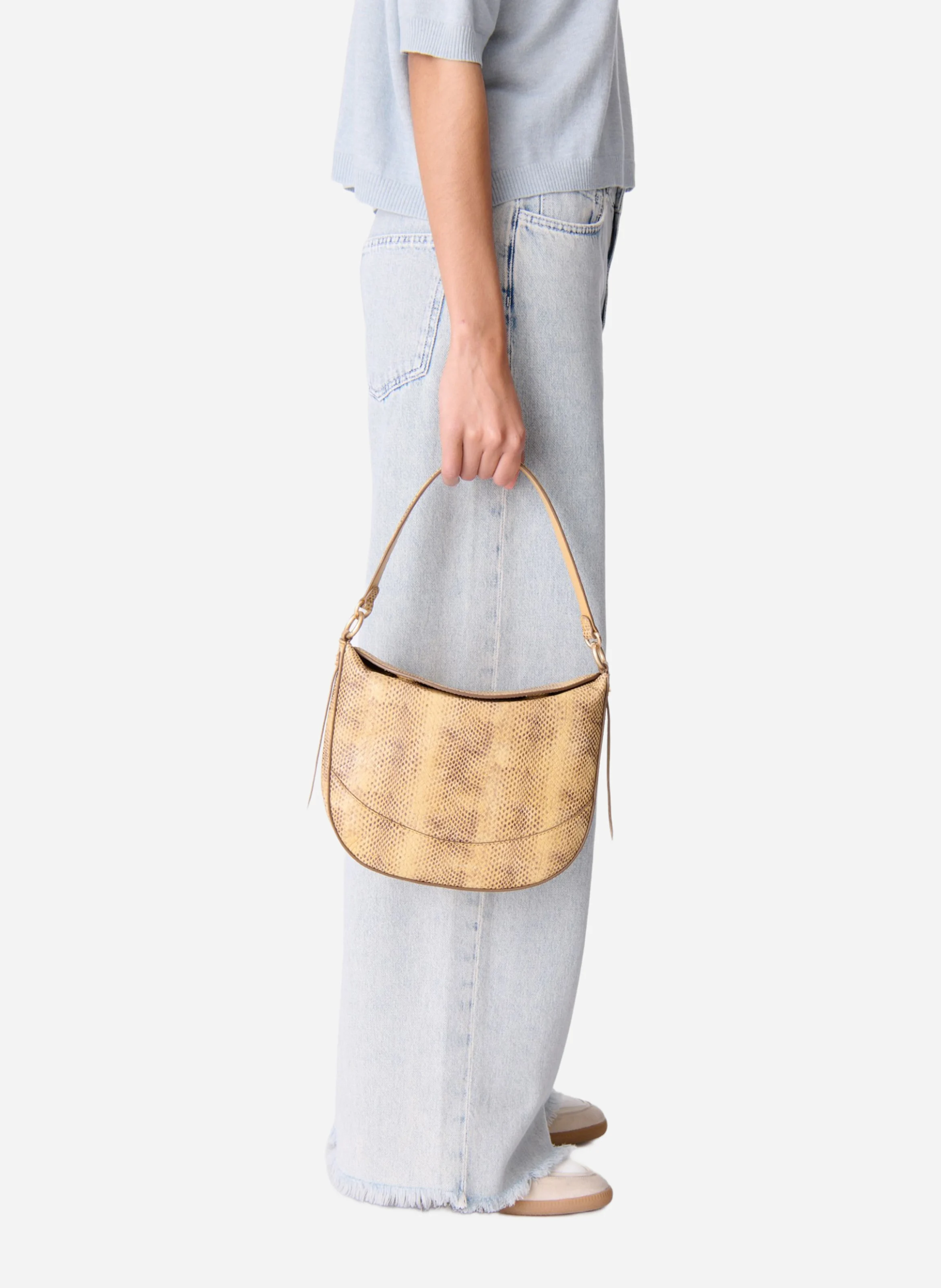 Sac en cuir imprimé | Orange