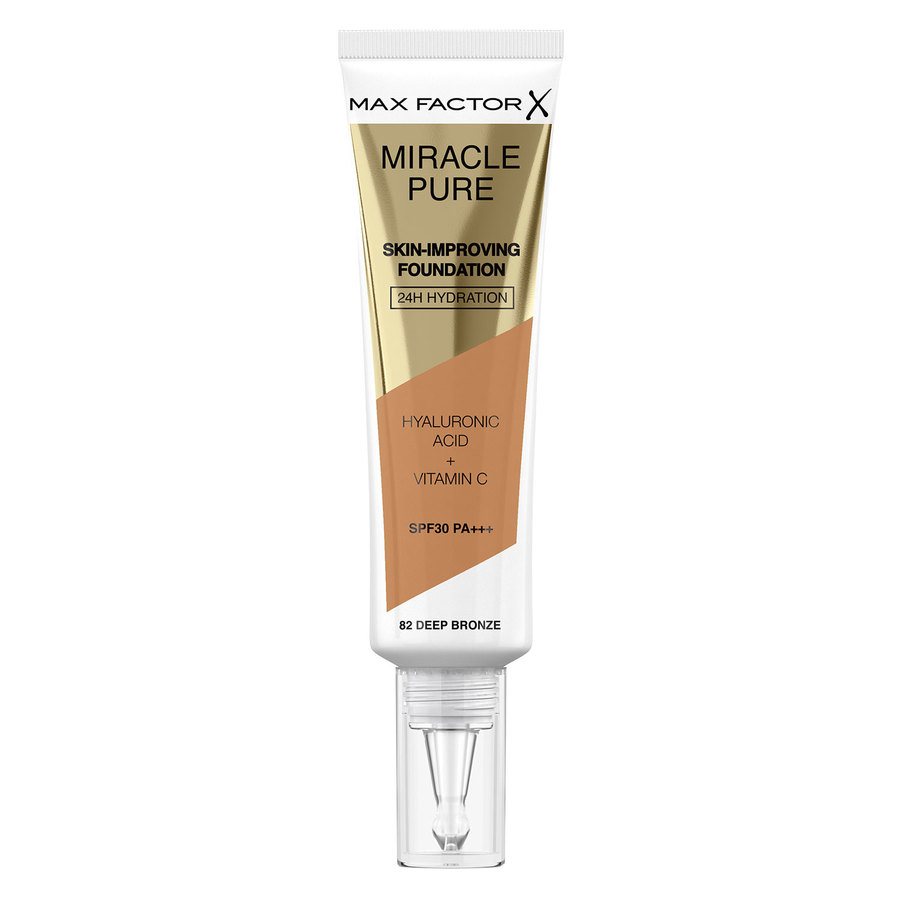 Max Factor Miracle Pure Skin-Improving Foundation 82 Deep Bronze 30ml