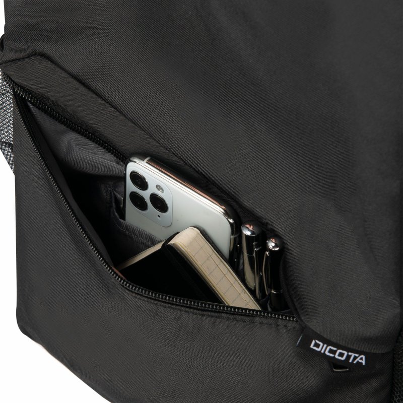 DICOTA D32086-RPET sac à dos Sac à dos normal Noir Polyester, Polyéthylène téréphthalate (PET)