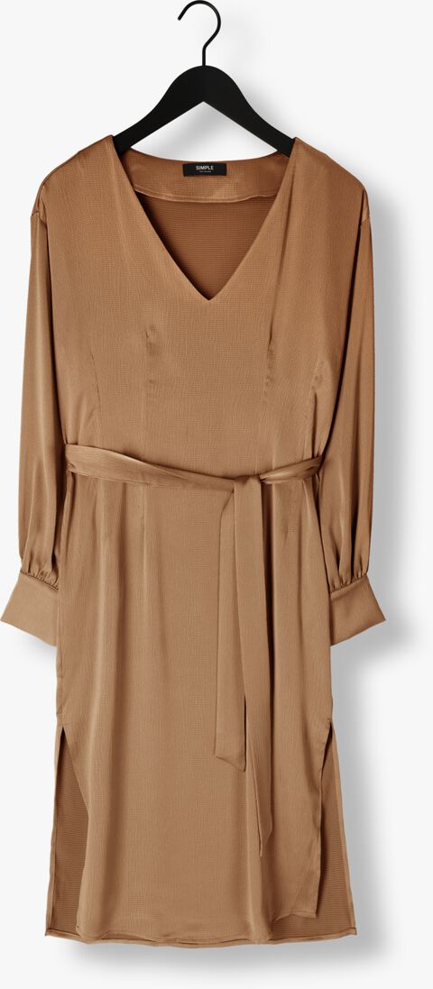 SIMPLE bronzen simple midi jurk wv-rc-poly-23-1