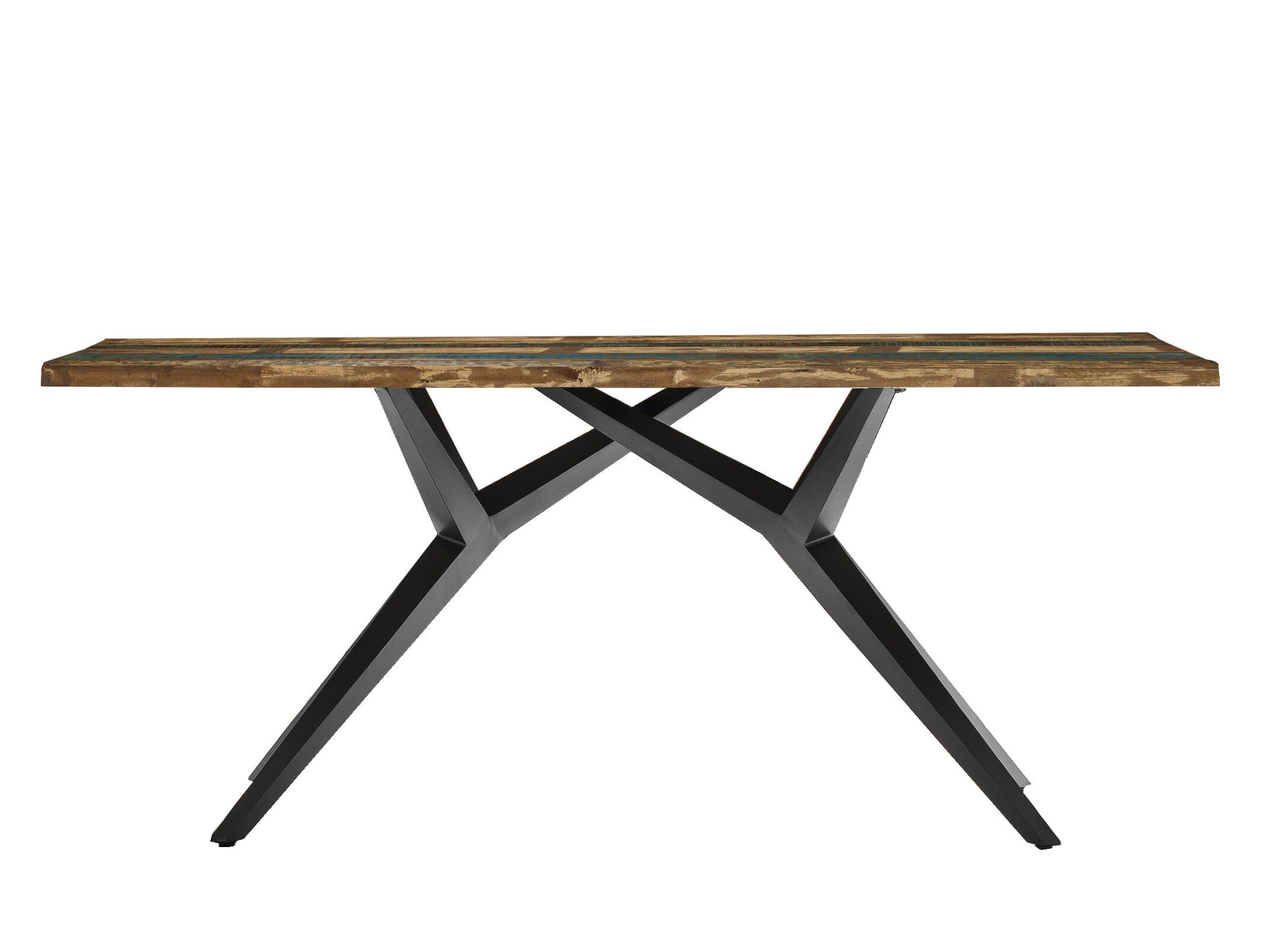 Tisch 200x100 Altholz bunt Metall Holztisch Küchentisch Esstisch Speisetisch
