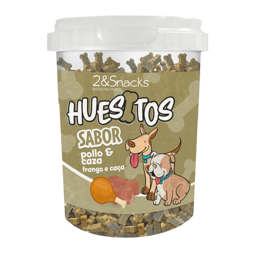 2&Snacks Duo Ossos de Frango e Caça para Cães