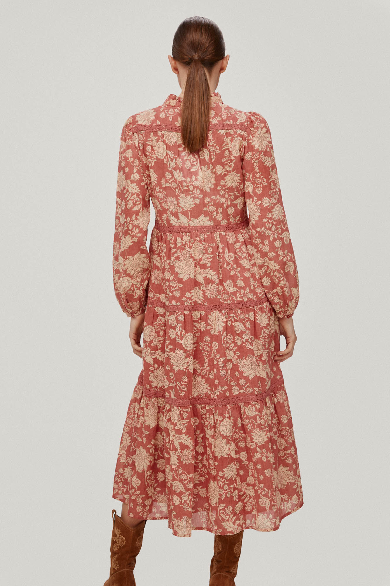 Vestido estampado - Roxo