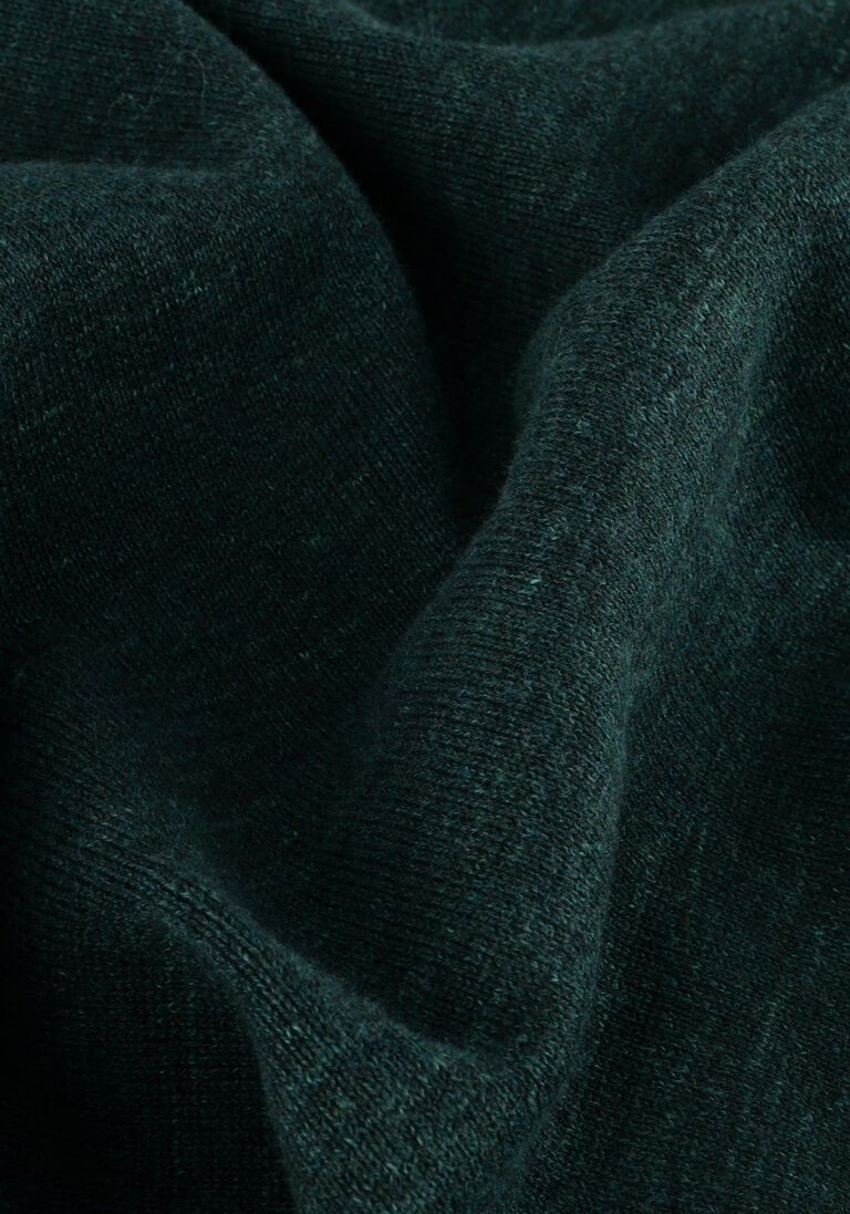 CAST IRON groene cast iron trui crewneck cotton heather plated crewneck