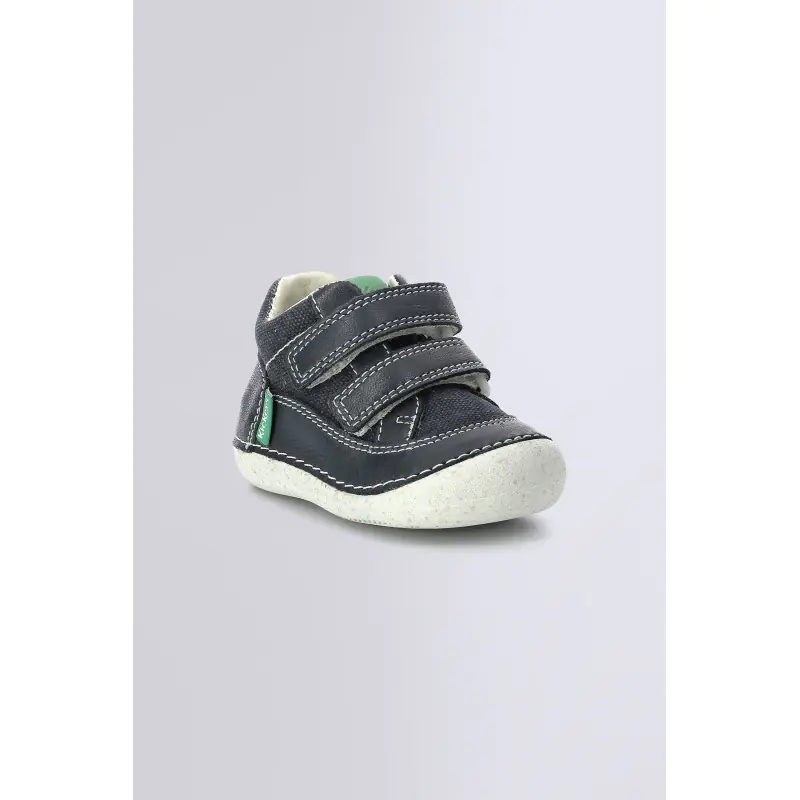 SOSTANKRO MARINE VERT BOTTILLONS Cuir Garçon