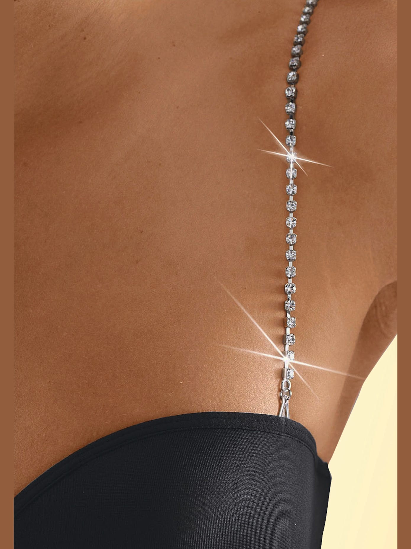 Bretelles de soutien-gorge bretelles strass brillantes lascana ornées de petites pierres fantaisie