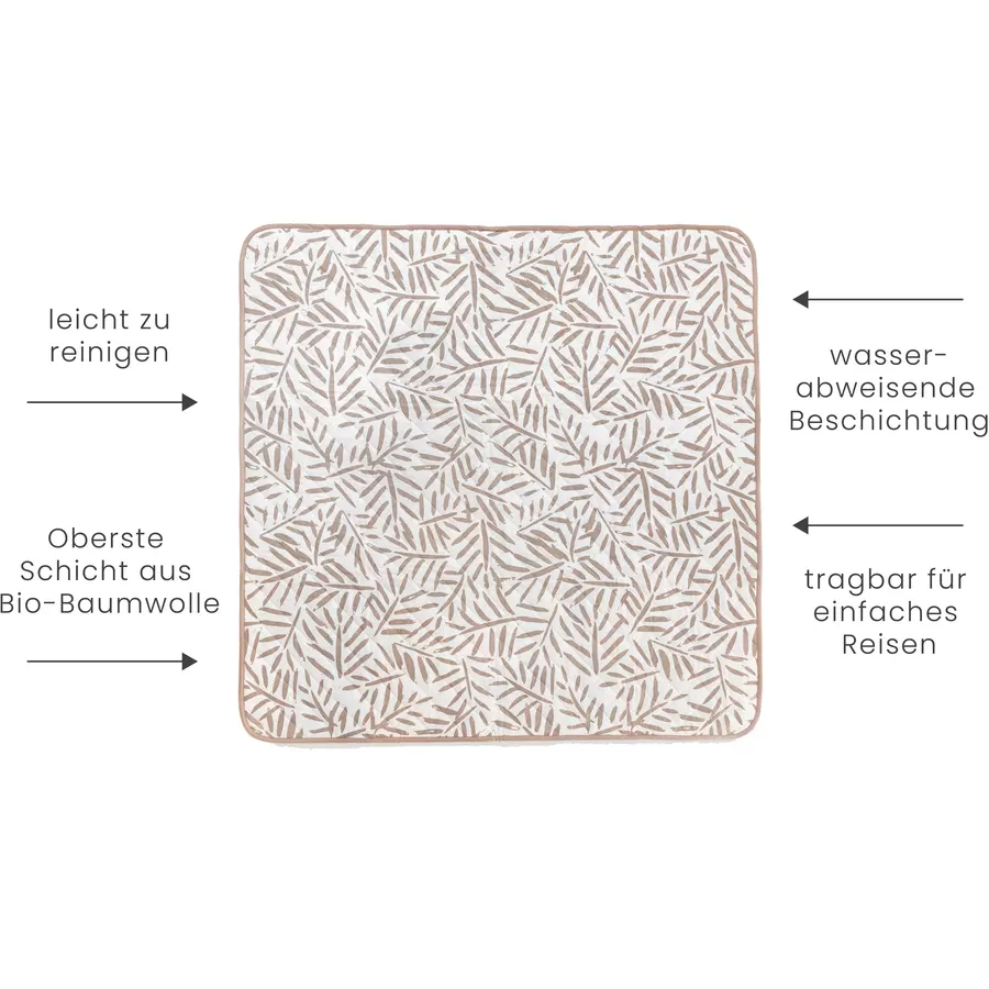 toddlekind Tragbare Spielmatte Tan