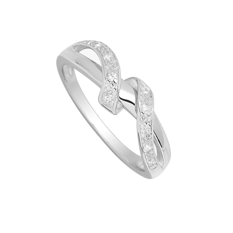 Bague femme - Oxyde de zirconium - Argent 925