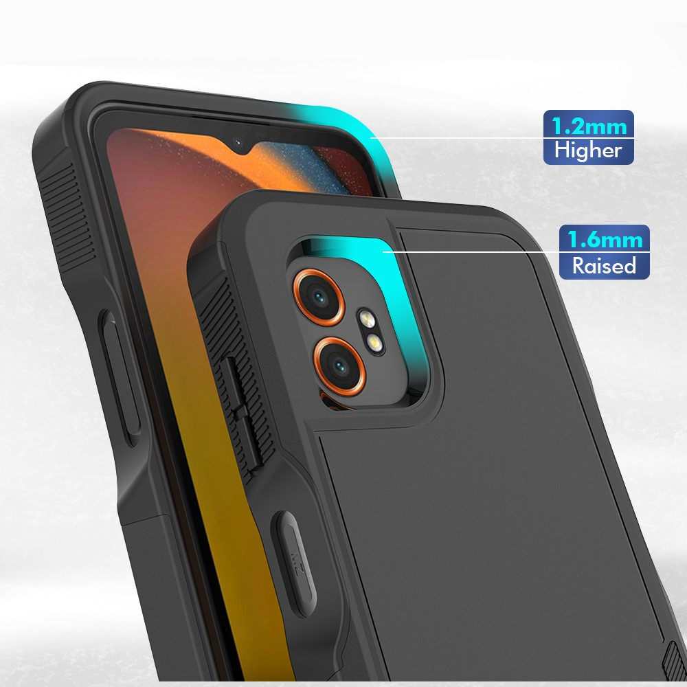 Samsung Galaxy Xcover7 Pro Outdoor Hybrid Hardcase Hülle   TPU Einlage - Schwarz