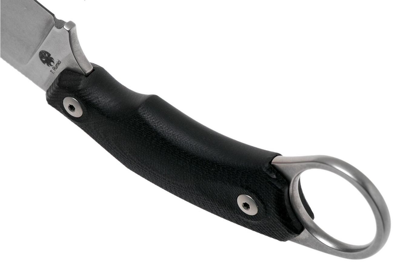 LionSteel H2 Drop Point GBK Black G10 vaststaand mes, Tommaso Rumici design