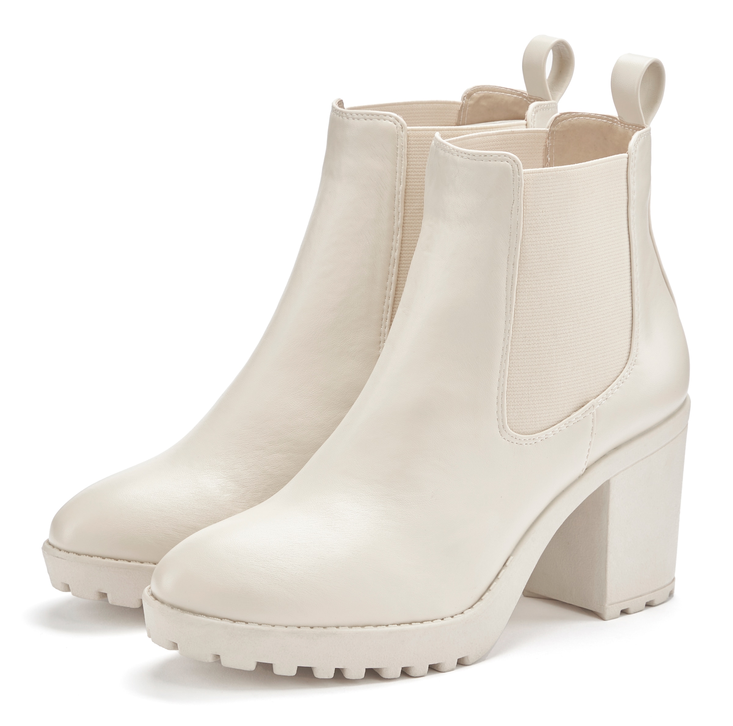 Vivance Chelseaboots  mit Blockabsatz & Stretch-Einsatz, High-Heel-Stiefelette, Ankle Boots