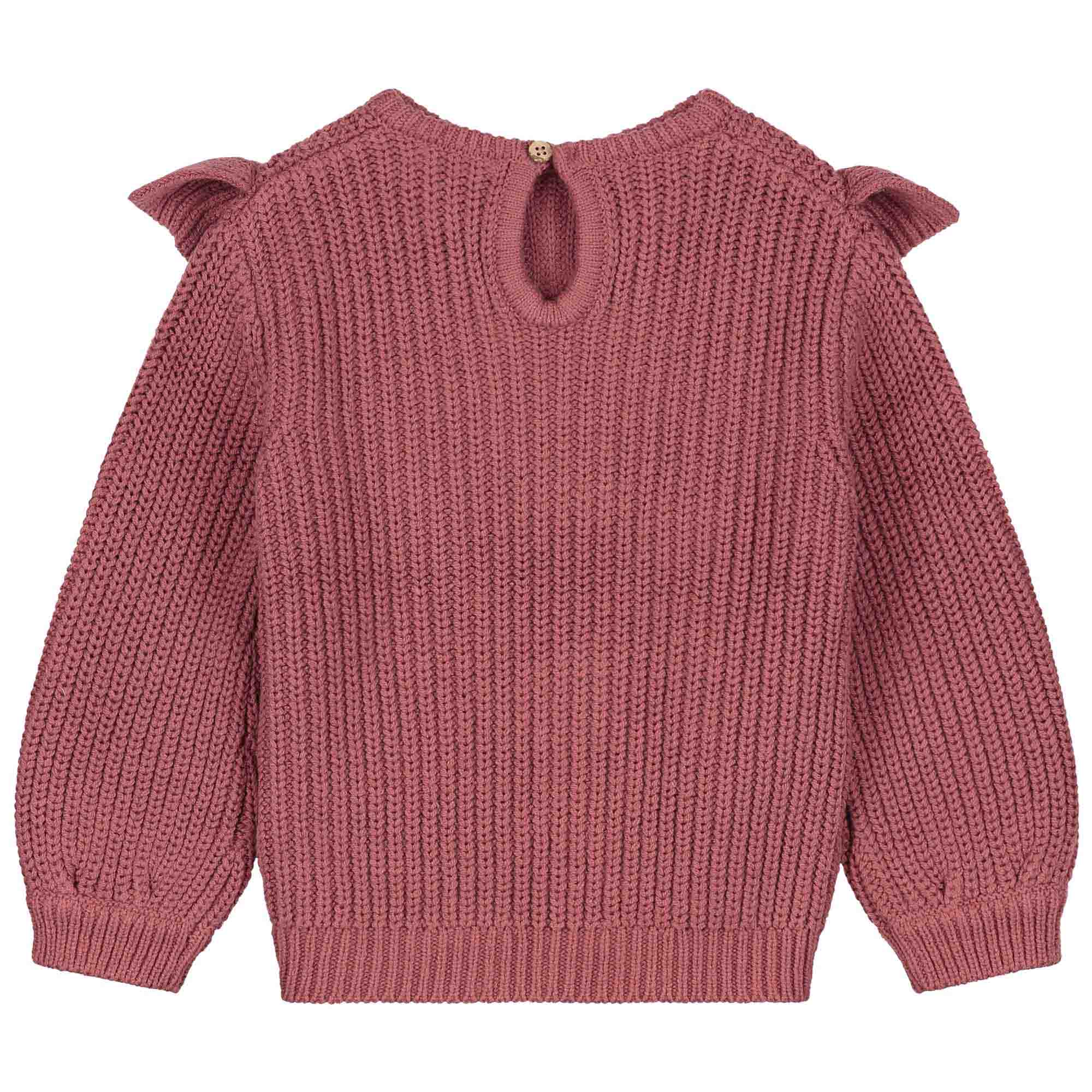 Prénatal peuter sweater lange mouwen effen rood