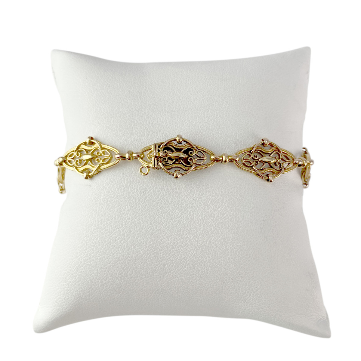 Bracelet d'occasion or 750 jaune 18 cm