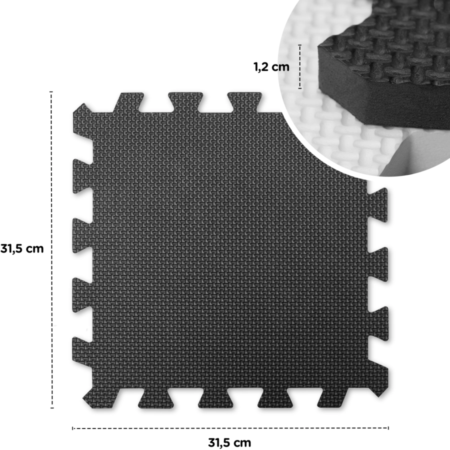 Kinderkraft Luno Schaumstoff Puzzlematte, gelb
