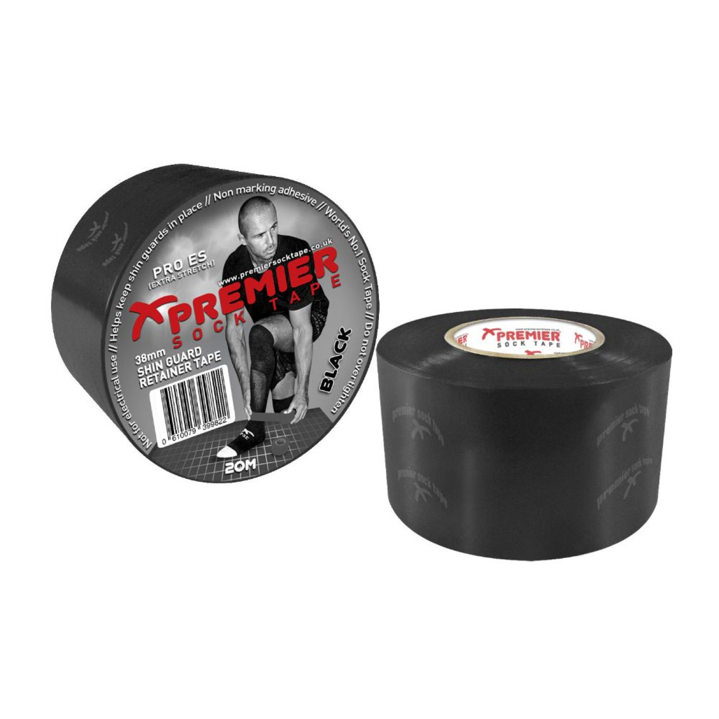 Premier Sokkentape 38mm x 20m Zwart