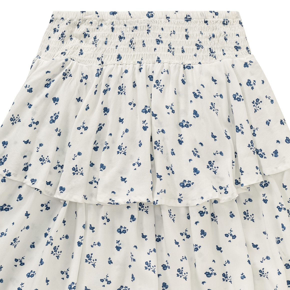 Beatwear Mädchen Rock mit Blumen weiss