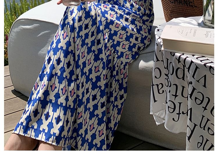Egsy - Maxi-zomerjurk met pofmouwen en off-shouldermotief