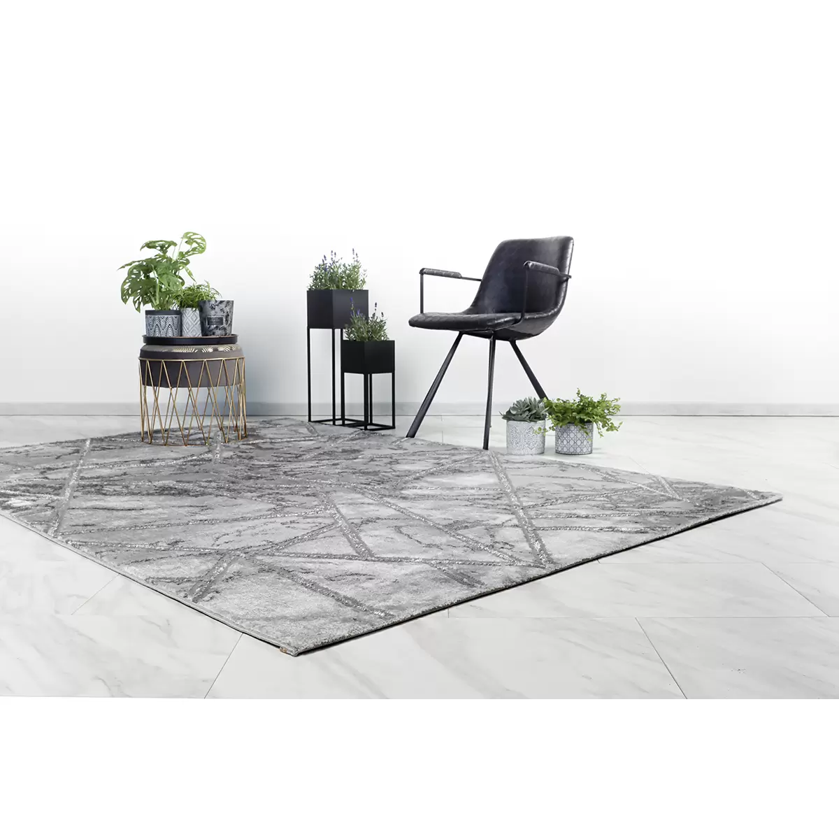 Teppich Marmaris Silber