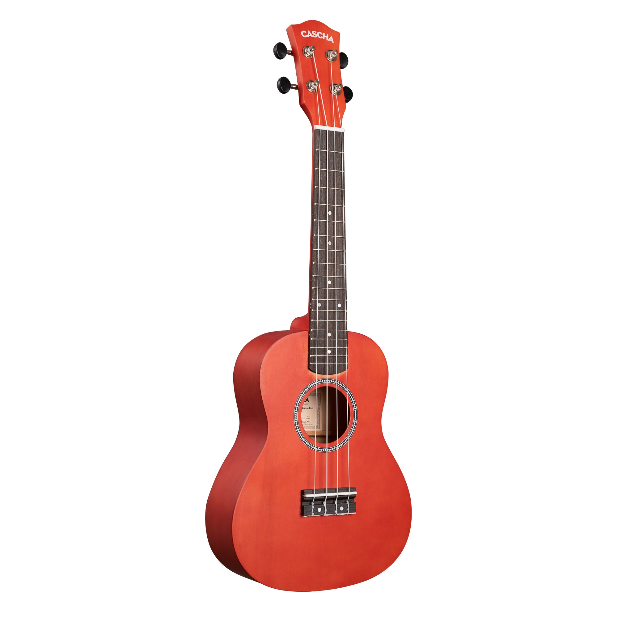 Cascha CUC102S concert ukelele set rood
