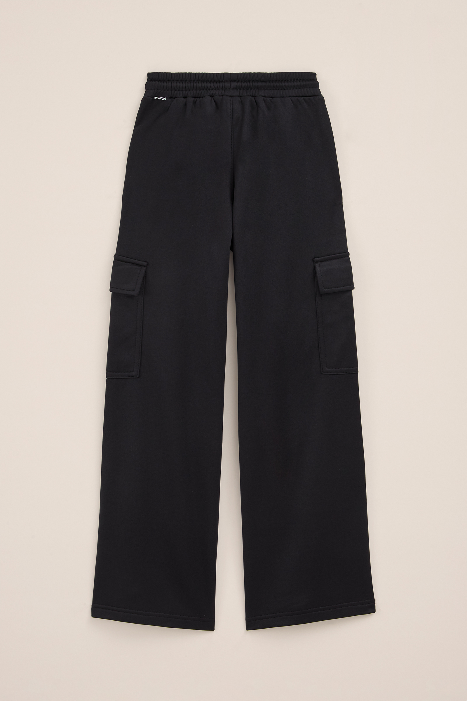 Meisjes straight fit cargobroek WE Fashion Zwart