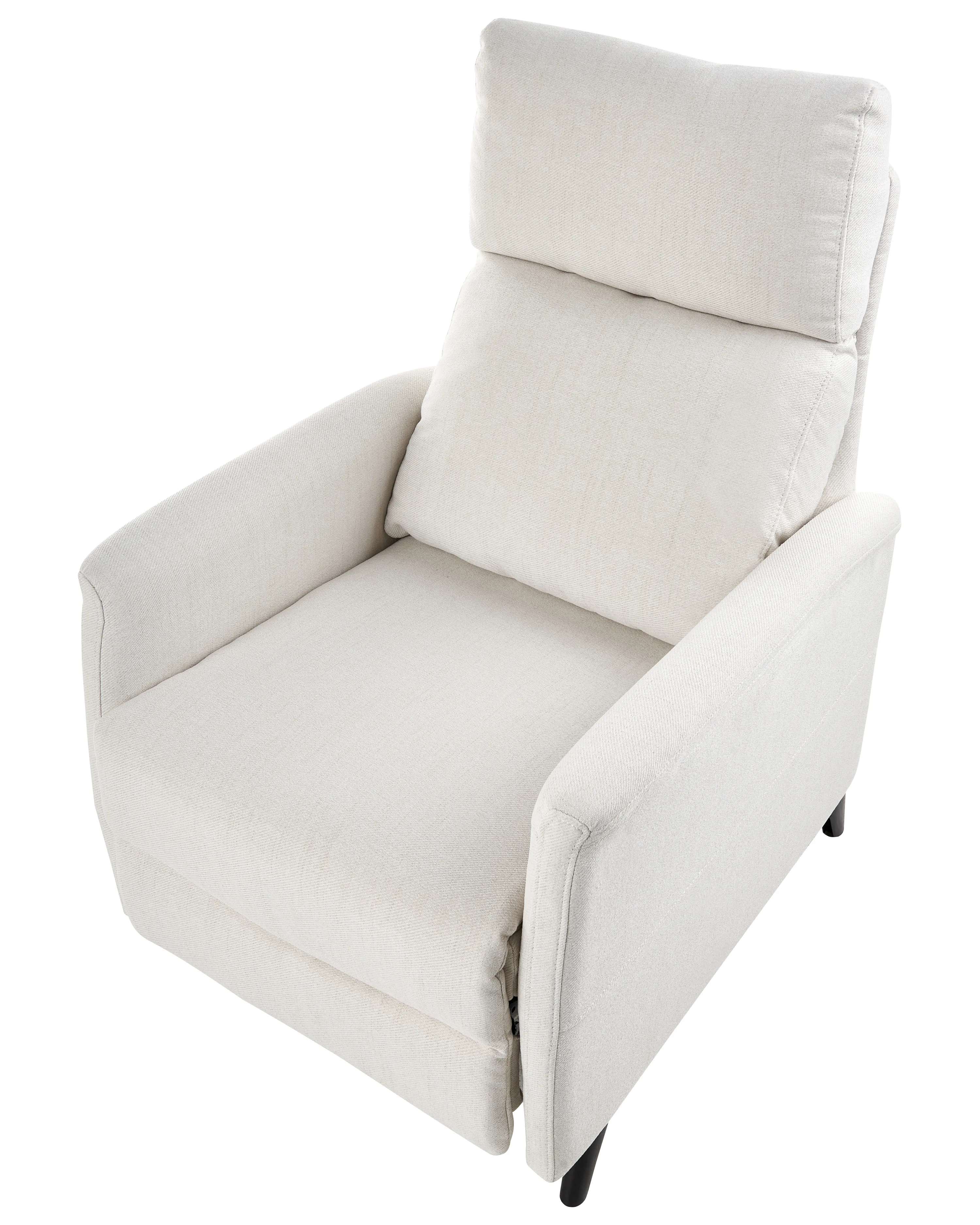 Relaxfauteuil SELVIK inclusief voetensteun Stof Gebroken wit