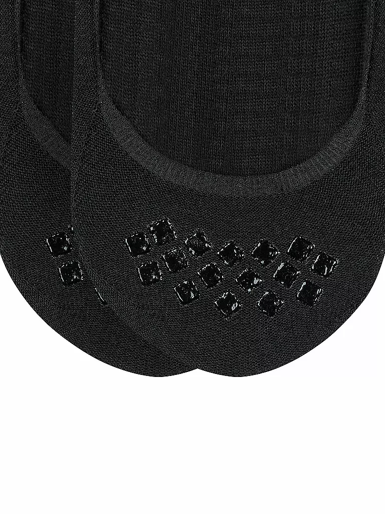 BURLINGTON Damen Füsslinge EVERYDAY 2-er Pkg black schwarz