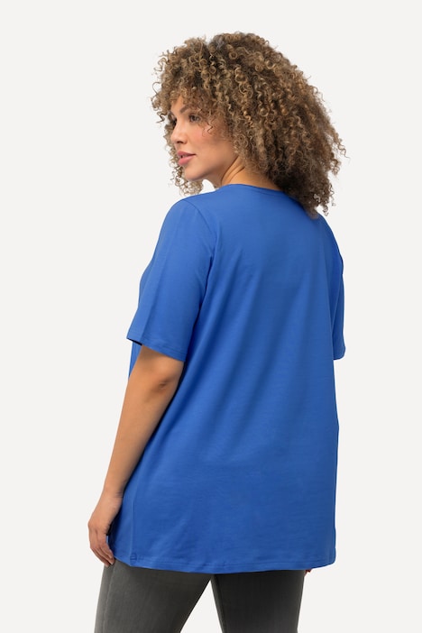 T-Shirt, A-Linie, Rundhalsausschnitt, Halbarm
