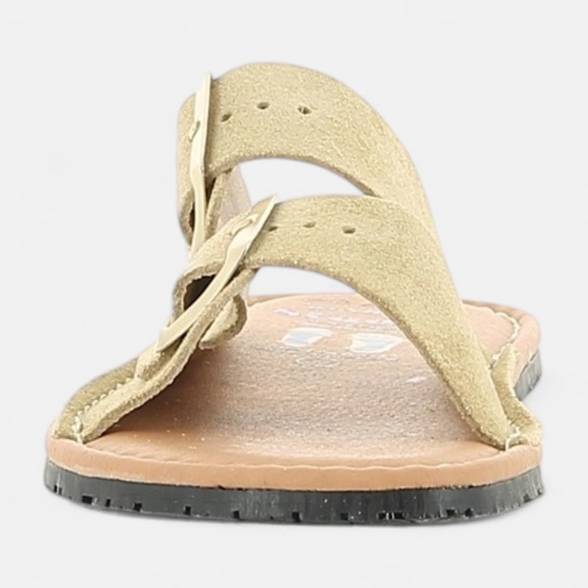 Mules Femme en cuir beige