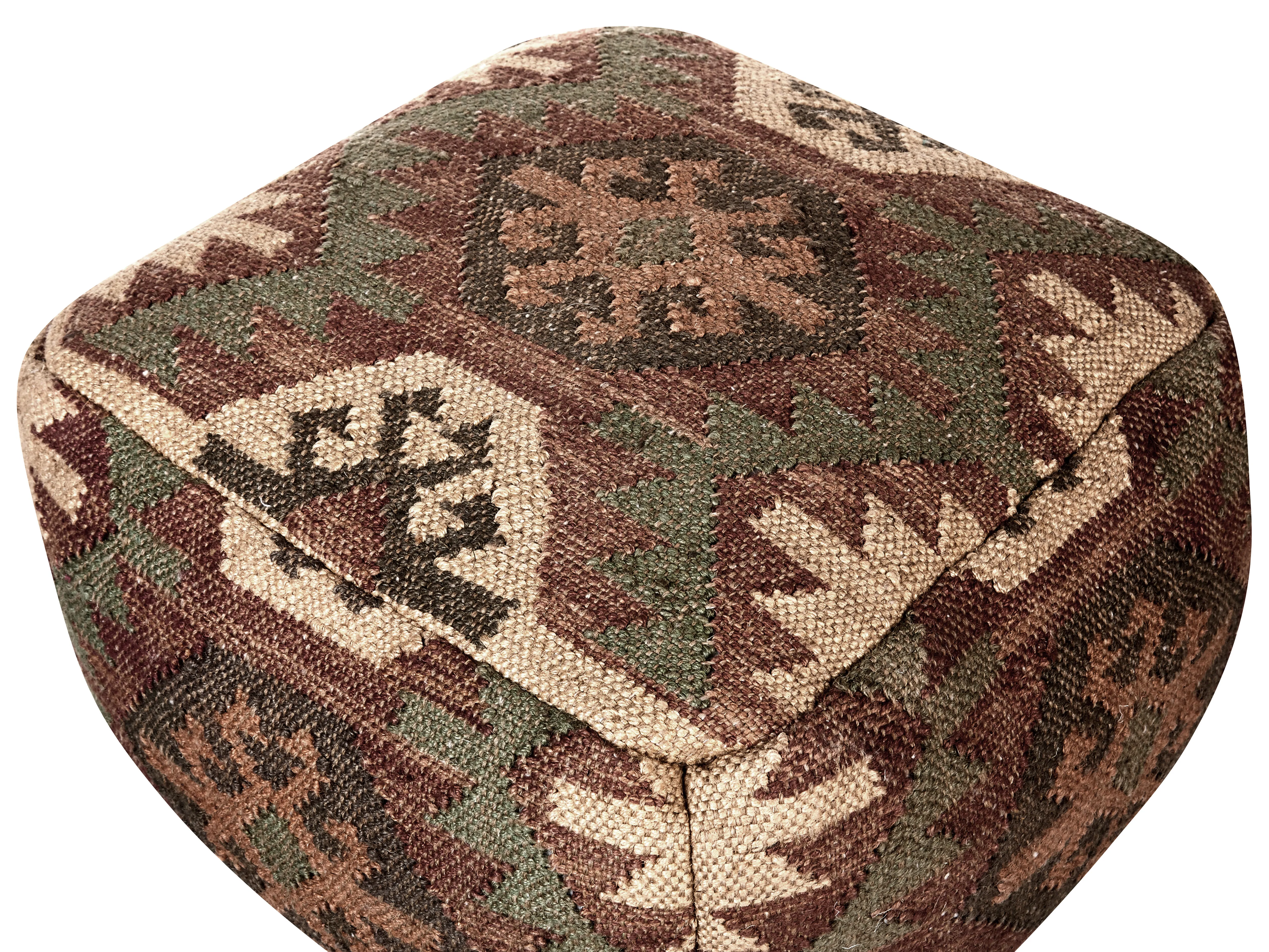 Poef ARVEN Jute Meerkleurig