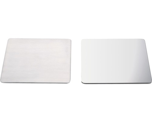 REIKA Ovaro montageplaat voor magnetische accessoires, 12x12 cm, gepolijst roestvrij staal