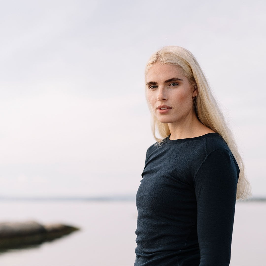 Tufte Womens Frost Long Sleeve<br>Myk trøye i 100% merinoull!
