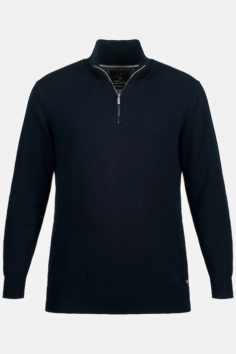JP 1880 Stricktroyer, Stehkragen, Zipper, Langarm, bis 7 XL