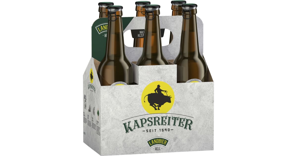 Kapsreiter Landbier hell Tray 6x 0,5 Liter (Mehrweg)