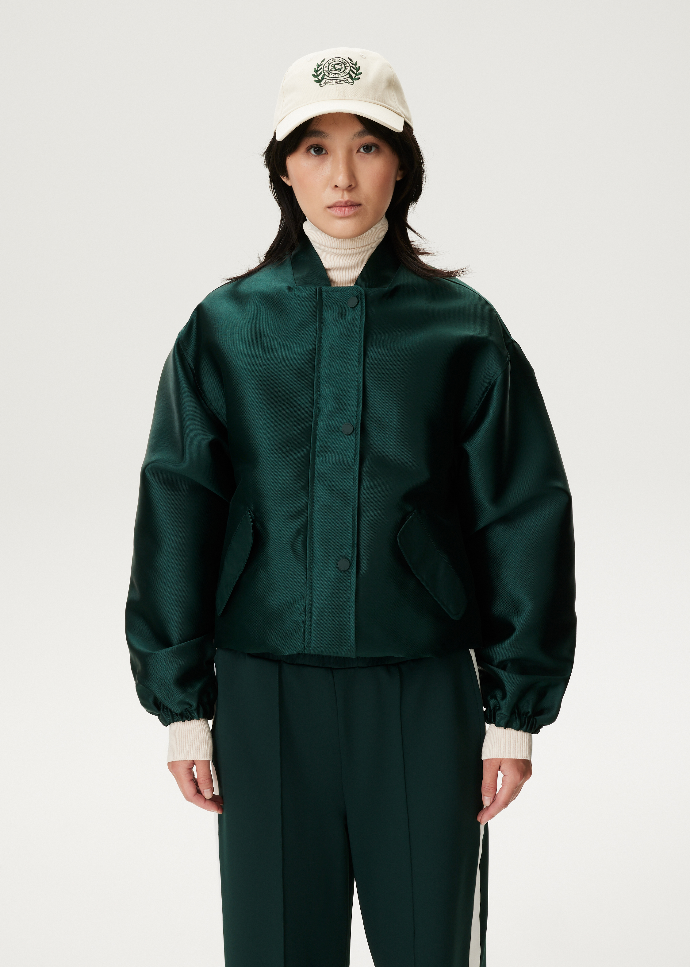 Shiny bomber jacket