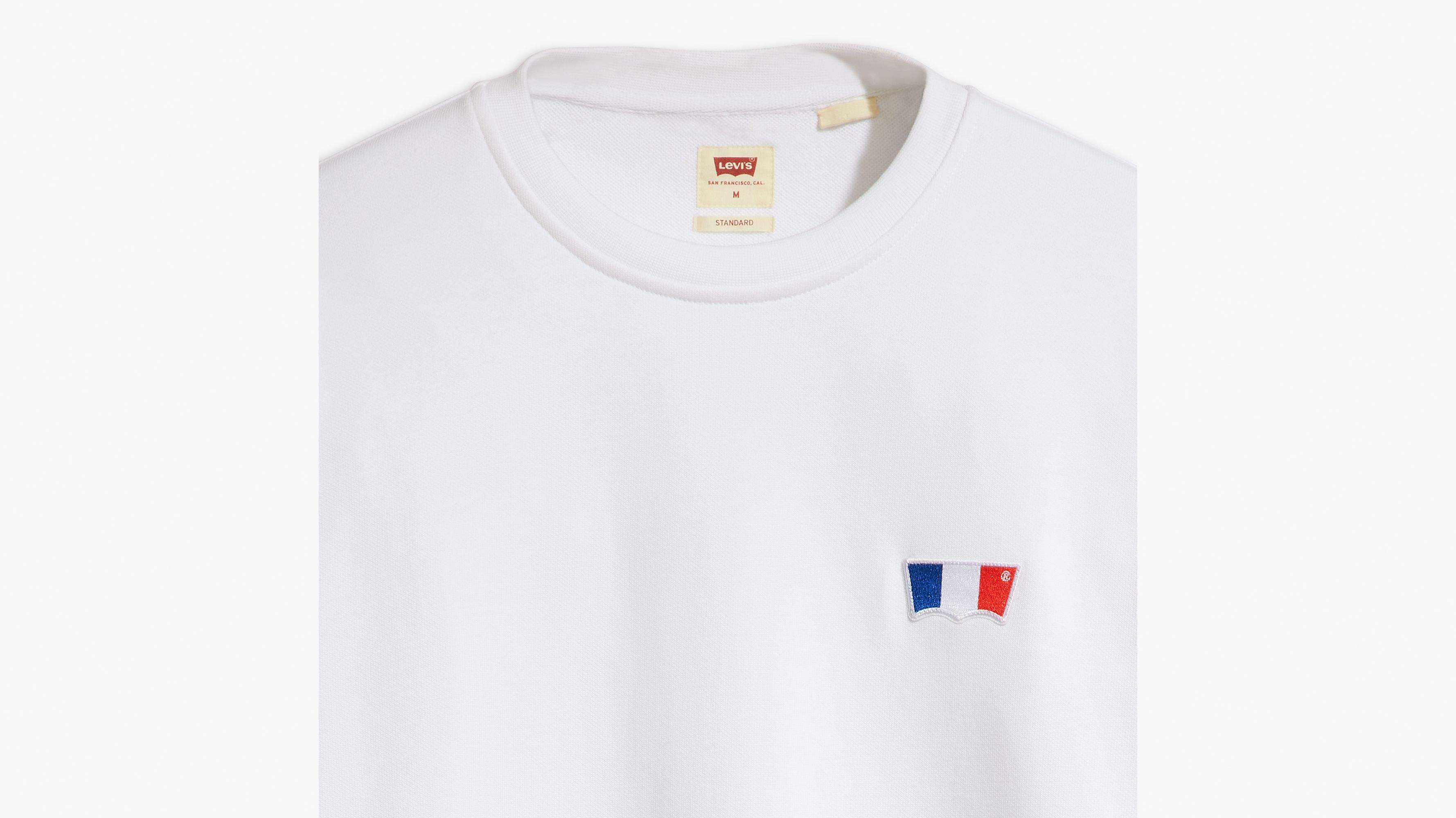 Sweat-shirt col rond Original Housemark - Bright White French Terry - Multicolore