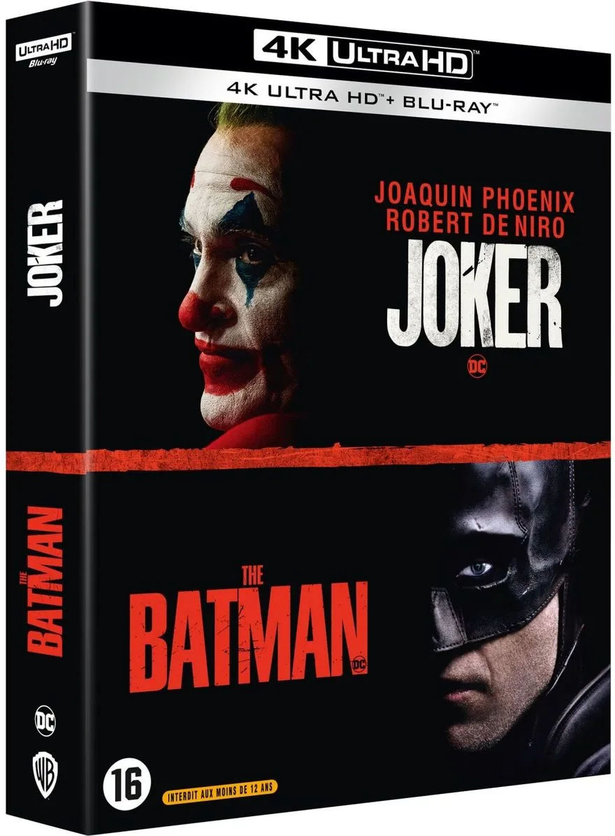 Coffret The Batman   Joker (Blu-ray UHD 4K   Blu-ray) Disques Blu-ray films