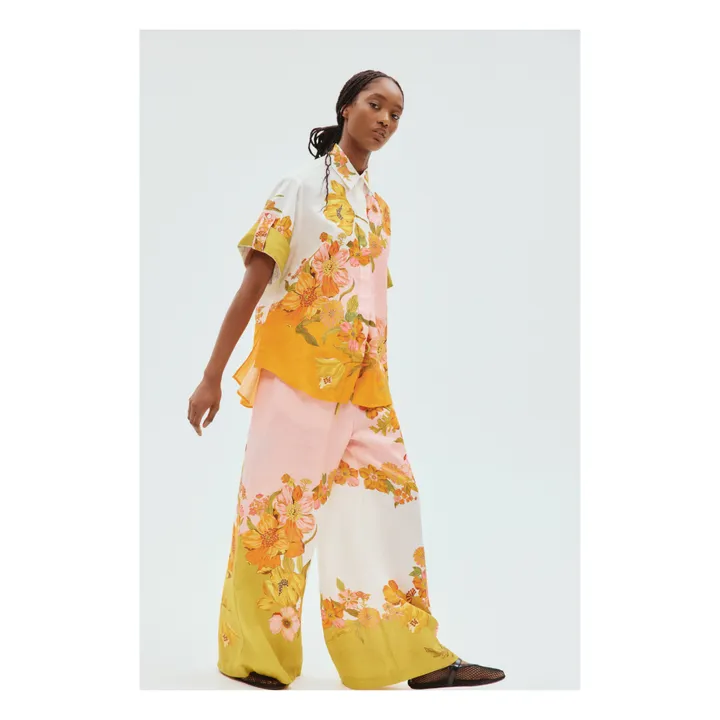 Alémais Pantalon Silas Lin | Vert anis