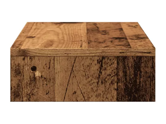 Support de moniteur vieux bois 50x27x10 cm bois d'ingénierie