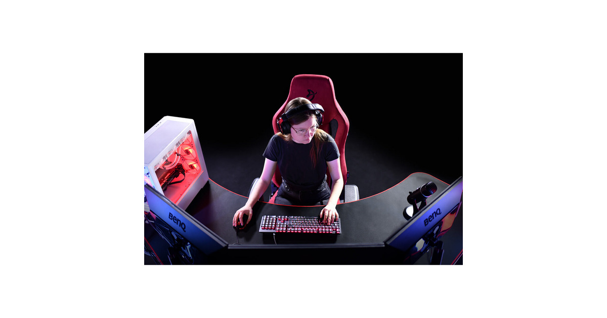 ArozziArena Angelo - Pure Black gaming desk  (Zwart)