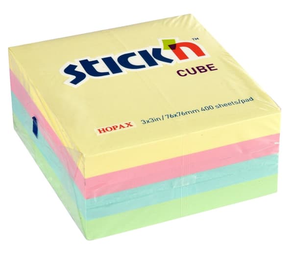 Pastellkube 76x76 400 ark Stick´n