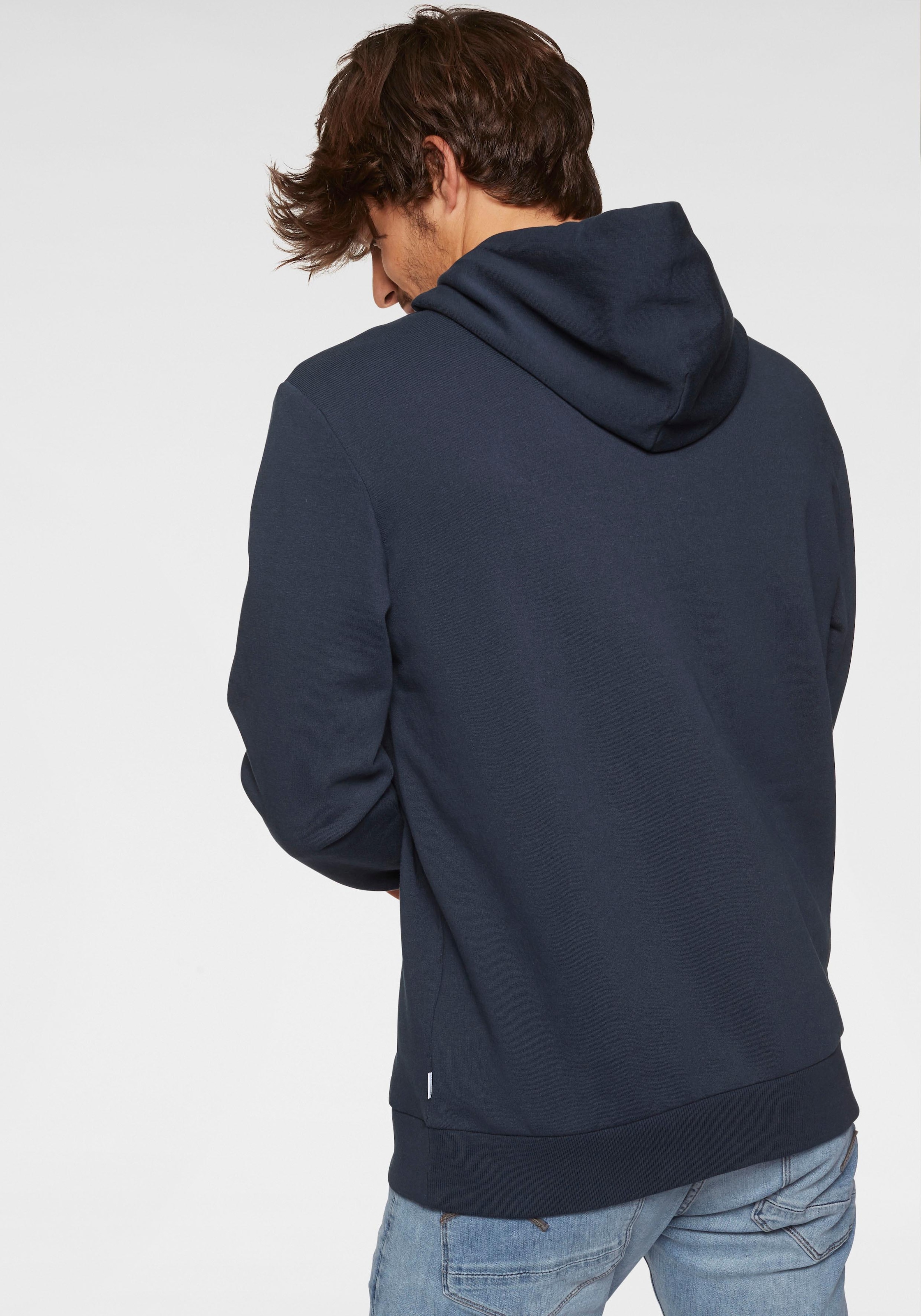 Jack & Jones Kapuzensweatshirt »JJECORP  Kapuze und Frontprint«, bedruckt, modisch, regular fit, Baumwollmischung, Rundhals