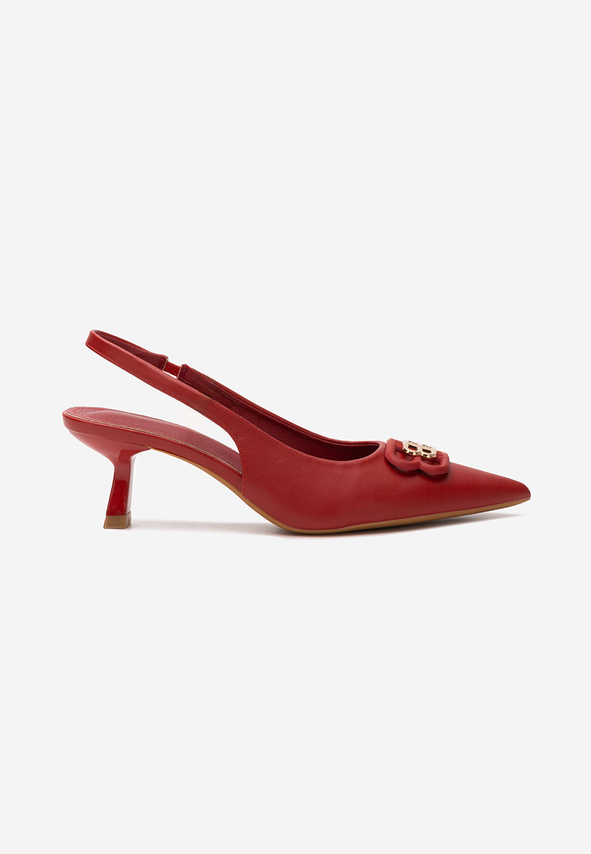 Chaussures slingback rouges Belabisa